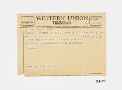 국립고궁박물관이 제공한 전보 (Western Union Telegram) 소장품 사진
